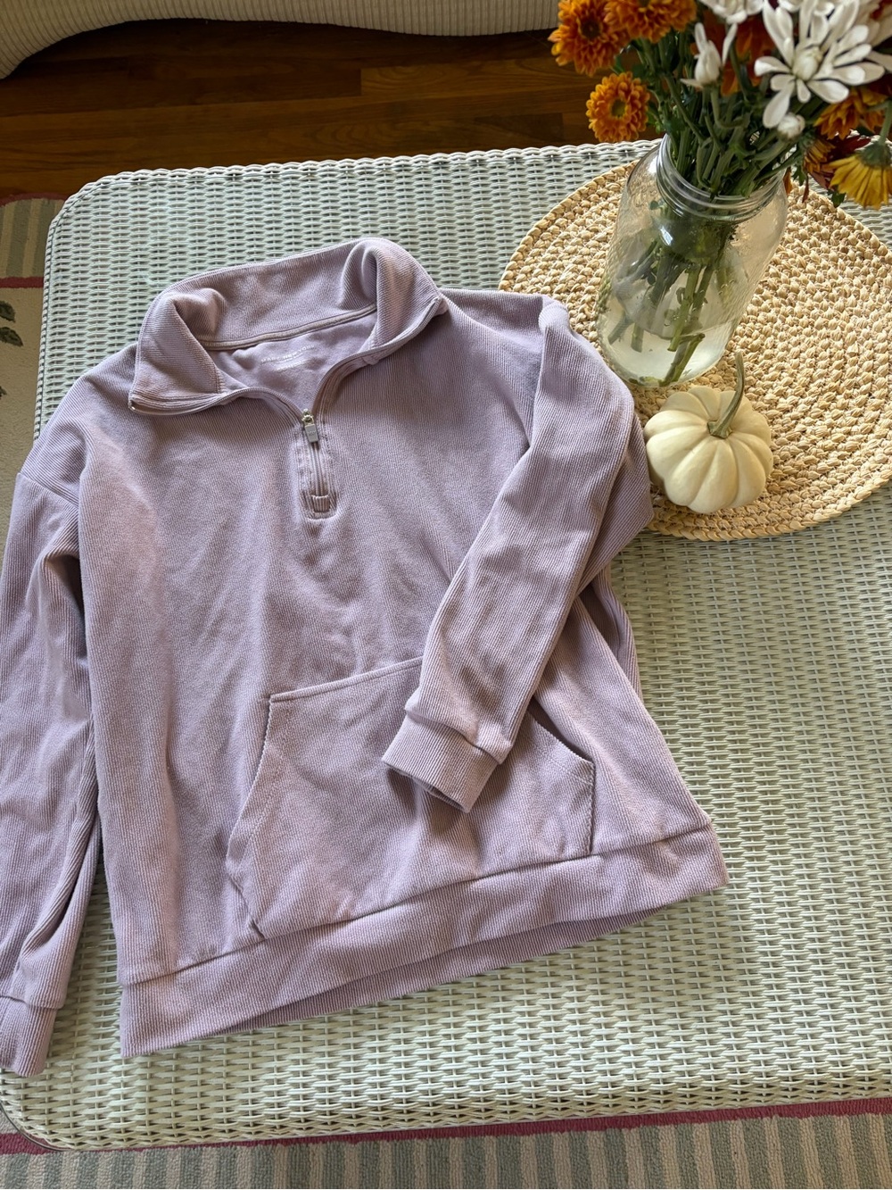 Marc New York Lilac Quarter-Zip Pullover